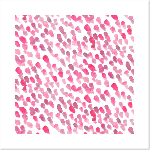 Imperfect brush strokes - pastel pink Wall Art by wackapacka